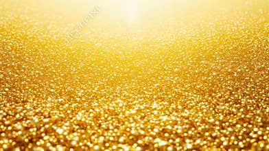 Golden Glimmer: A Sea of Sparkling Light, Texture, and Bokeh