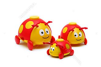 Three little bug toys for children