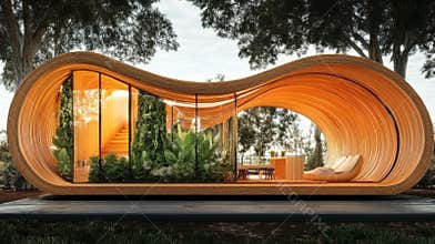 Innovative Sustainable Architecture Showcases Biomaterials for a Green Future in a Smart City Environment Generative AI