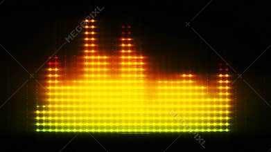 Colored equalizer, 3d animated lines