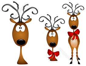 Cartoon Reindeer Clip Art