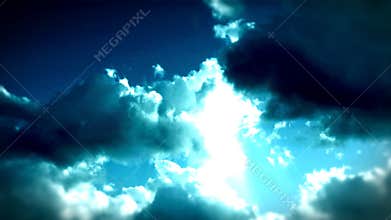 Time-lapse stormy clouds, stock footage