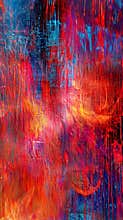 Colorful abstract painting background features a vibrant mix of red. Orange. Blue. And purple hues. Creating a dynamic