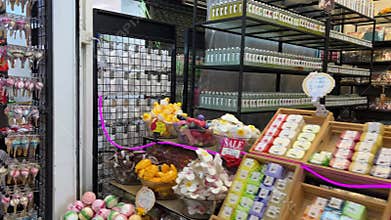 Thailand Bangkok 04.05.2025 Chatuchak market rows of clothes dried fruits food at the famous Market people Asians