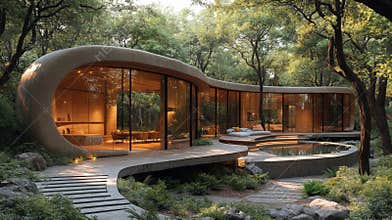 Innovative Sustainable Architecture in a Green Surrounding With a Focus on Biomaterials and Renewable Energy for Future