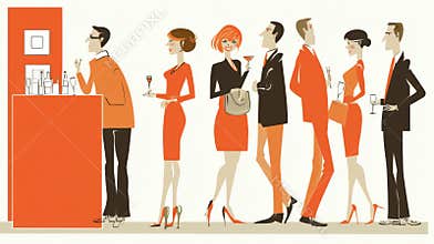 Mid-Century Modern Cocktail Party