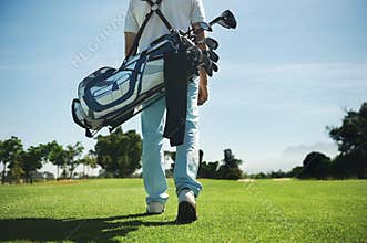 Golf bag man
