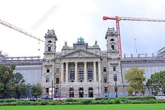 Palace of Justice near Hungarian Parliament Building in Budapest