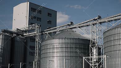 Skyline industrial, Silo landscape, Metal structure