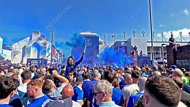 Outside Goodison Park Prior to the Final Ever Mens Game to be Played There