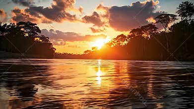 Sunset River Scenery