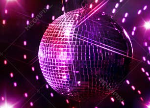 Disco Mirror Ball and Stars