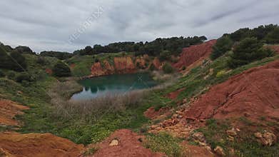 Bauxite Quarry near Otranto, Puglia, Italy