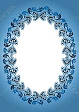 Blue Antique Old Frame