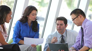 Group Of Business People Having Informal Meeting