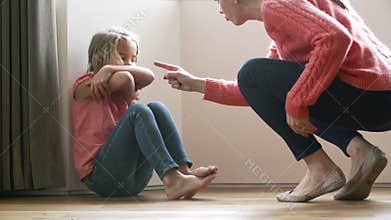 Mother Shouting At Young Daughter
