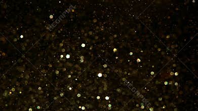 Gold glitter sparkles