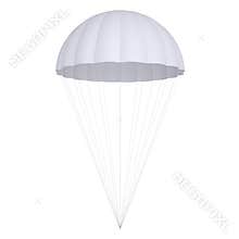 White parachute