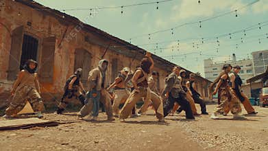 Dynamic Outdoor Dance Performance in Urban Setting
