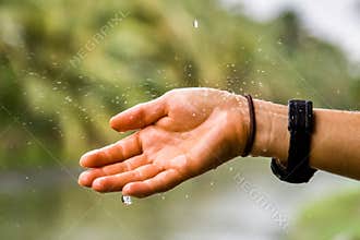Fresh rain hand