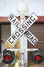 Railway Crossing Sign