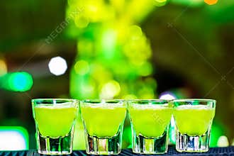 Shots on the bar