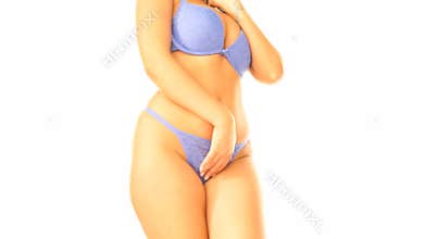 woman wearing lingerie