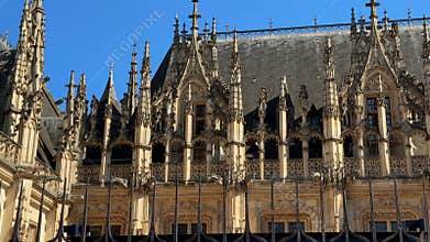 Palais de Justice Rouen gothic facade