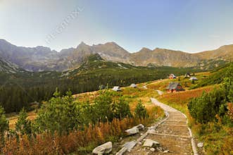 Scenic mountain landscape