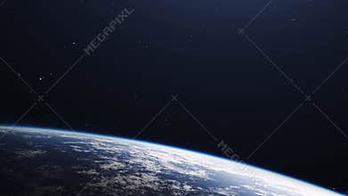 view of nebula in the vast and dark space