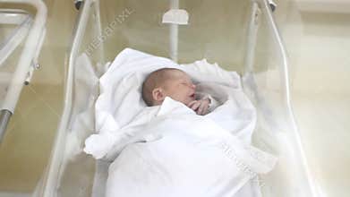 Sleeping newborn baby