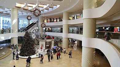Christmas decoration at shopping mall
