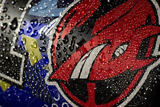 Dance of raindrops on the colors of graphics