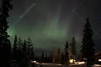 Aurora Borealis in finnish Lapland