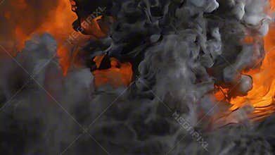Beautiful texture thick smoke for design natural color, abstract vivid composition consists of fictional