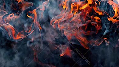 Beautiful texture thick smoke for design natural color, abstract vivid composition consists of fictional