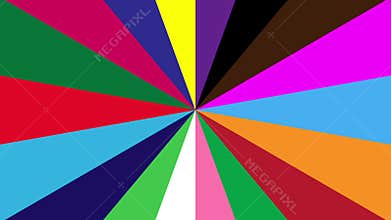 Animated video of Colorful Strips rotating clockwise background