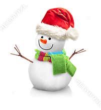 Snowman isolated