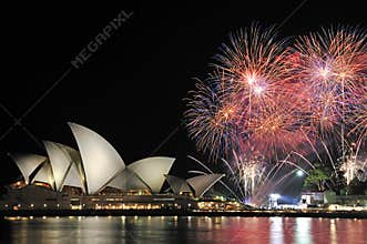 Fireworks Opera House Sydney Australia