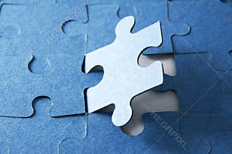 Last piece of jigsaw puzzle