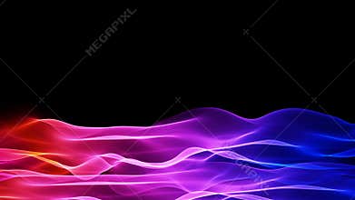 Abstract soft wave background, colorful waves motion flowing animation