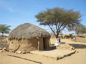African hut