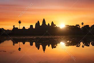 Angkor Wat at sunrise, Cambodia