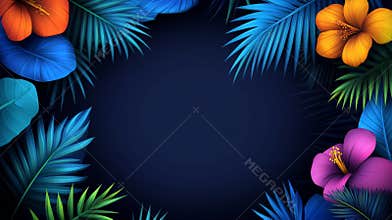 Designs for custom luau invitations, posters, and flyers showcasing tropical flowers, Hawaii, paradise, and vacation