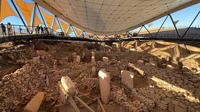 Gobekli Tepe Neolithic Archaeological Site in Sanliurfa