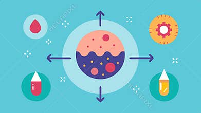 Healing Process An artistic interpretation of the healing process where exosomes stimulate factors for faster recovery