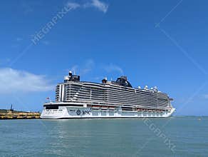 2025.03.31. MSC Seascape cruiseship docked at Puerto Plata