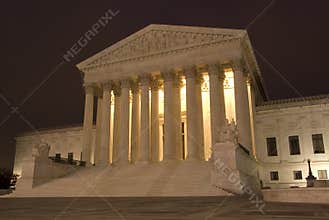 US Supreme Court at Night