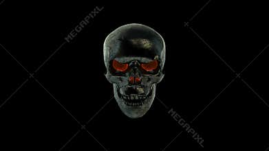 Burning skull