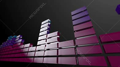 3d audio graphic stripes